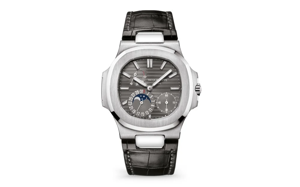 Patek Philippe Nautilus Power reserve 40 mm 18K White Gold Man's  Watch