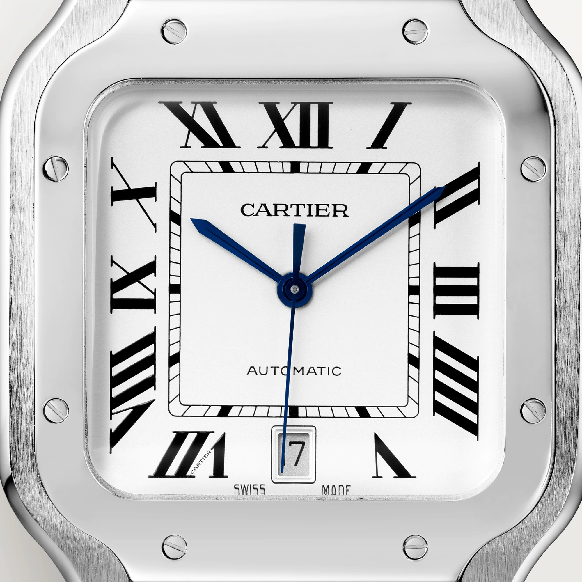 Cartier Santos Stainless Steel Men's Watch - Premium Luxury Product