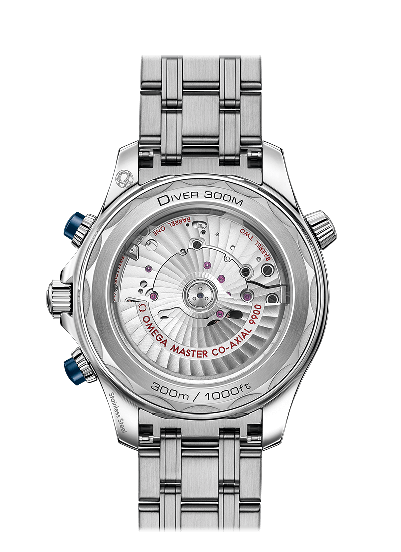 Omega Seamaster Diver Co-Axial Chronometer Chronograph Stainless Steel Men's Watch - Premium Luxury Product