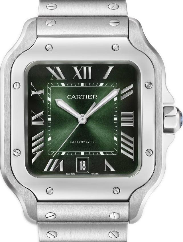 Cartier Santos De Cartier Stainless steel Unisex Watch - Premium Luxury Product