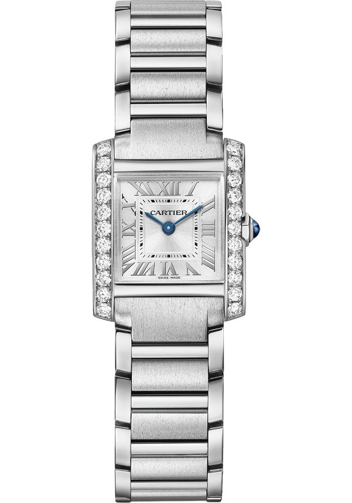 Cartier Tank Française Stainless Steel & Diamonds Lady's Watch - Premium Luxury Product
