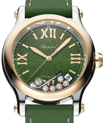 Chopard Happy Sport Stainlees steel and Ethical Rose Gold & Diamonds Ladies Watch