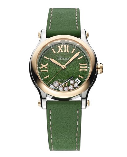 Chopard Happy Sport Stainlees steel and Ethical Rose Gold & Diamonds Ladies Watch - Premium Luxury Product