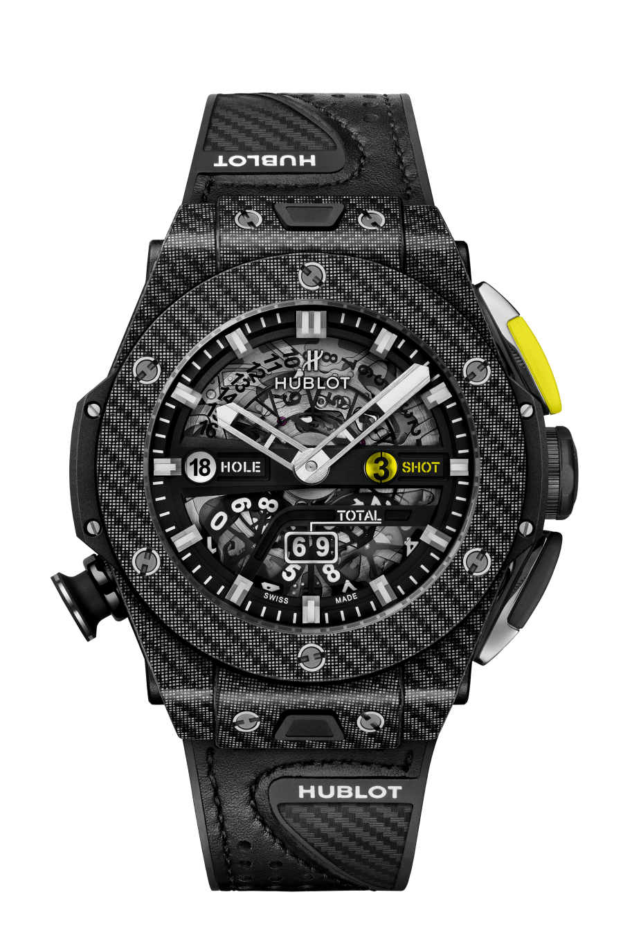 Hublot Big Bang Unico Golf Black Carbon Fiber Men's Watch - Premium Luxury Product