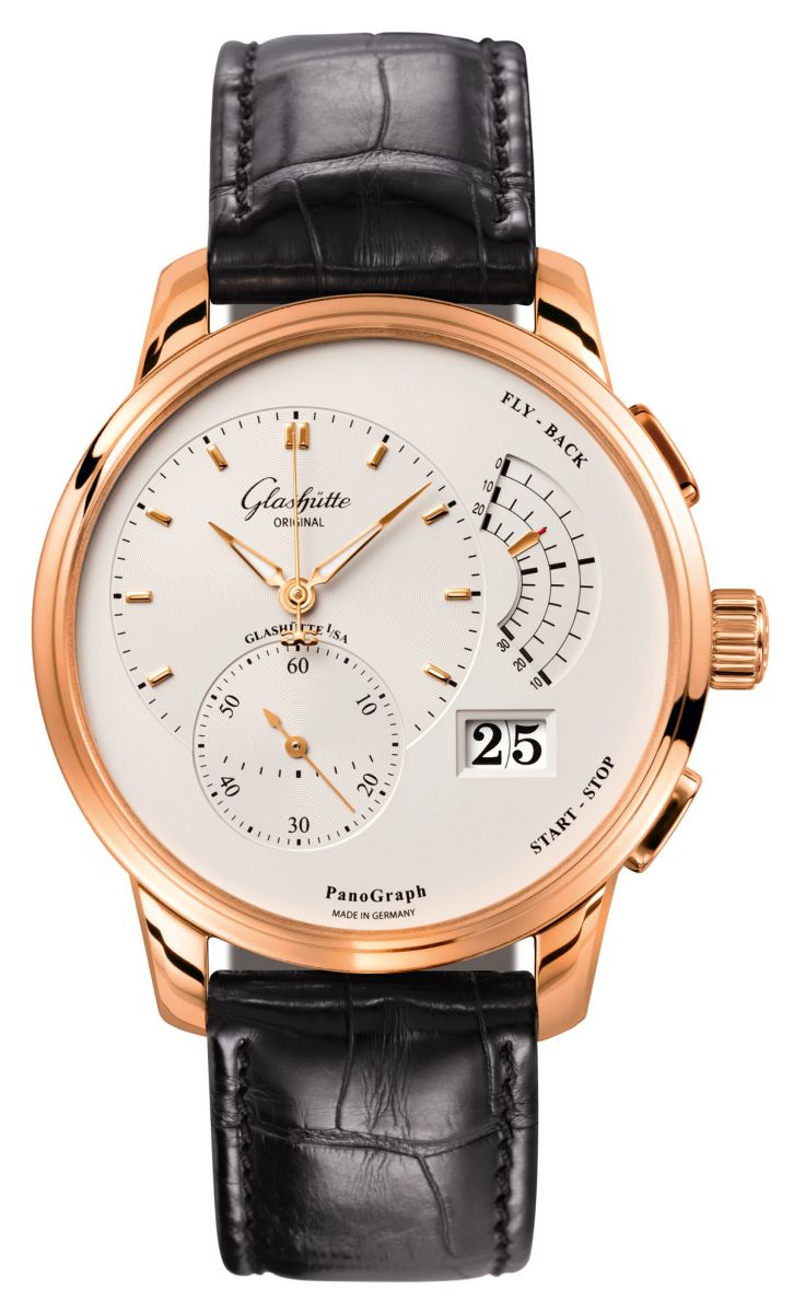 Glashutte Original Pano Graph Red Gold Men's Watch - Premium Luxury Product