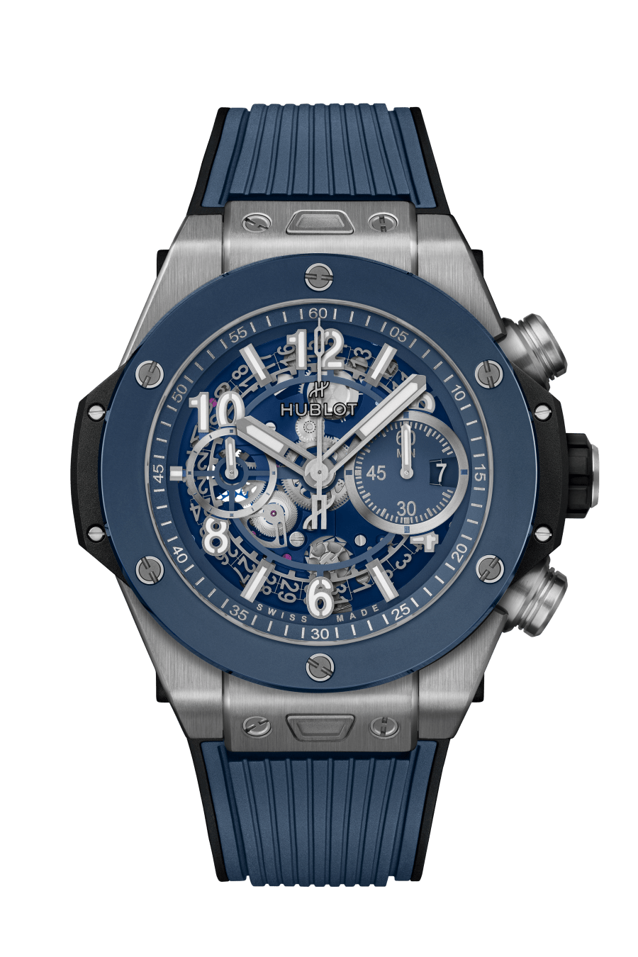 Hublot Big Bang Unico Titanium & Blue Ceramic Men's Watch - Premium Luxury Product