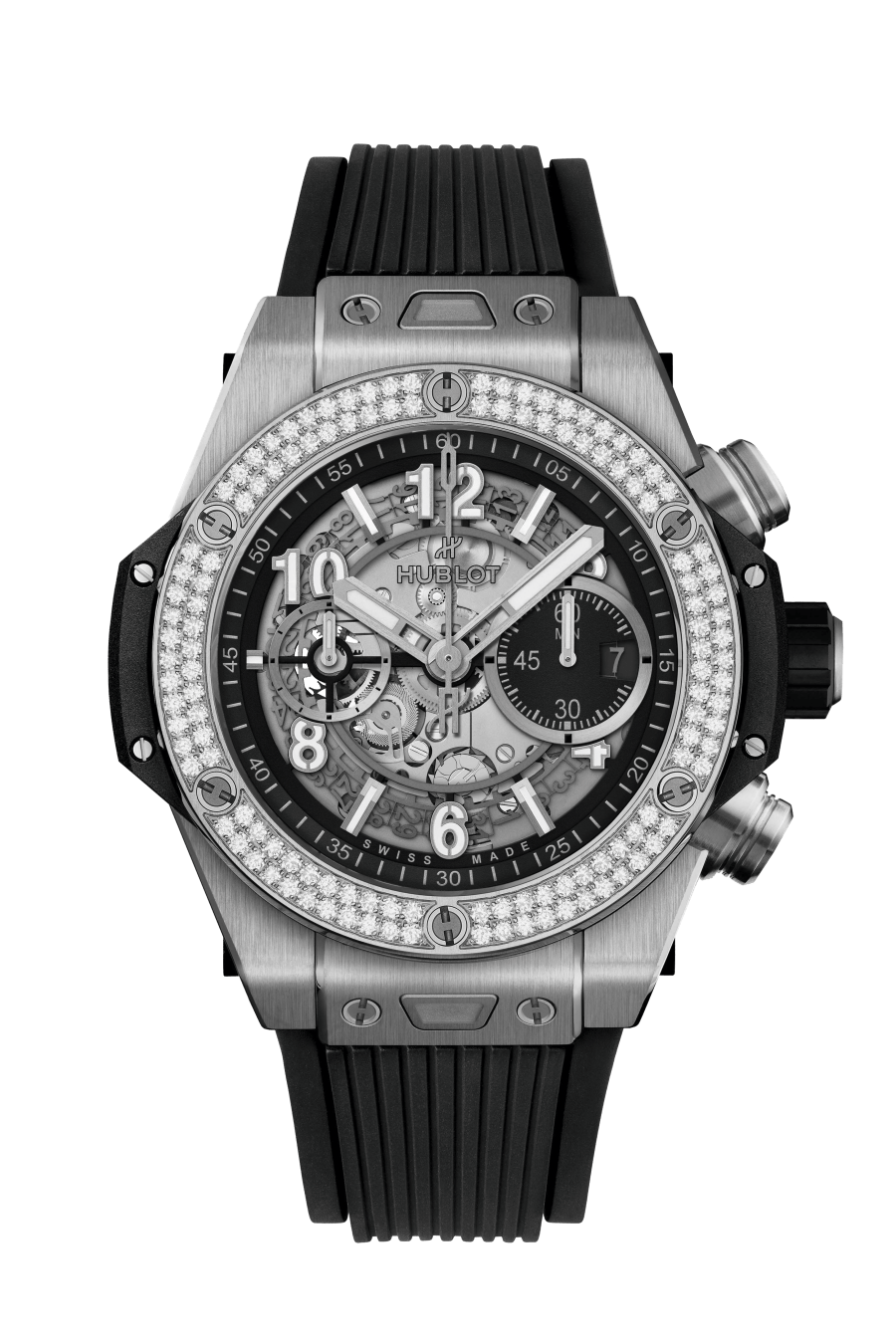Hublot Big Bang Unico Titanium & Diamonds Men`s Watch - Premium Luxury Product