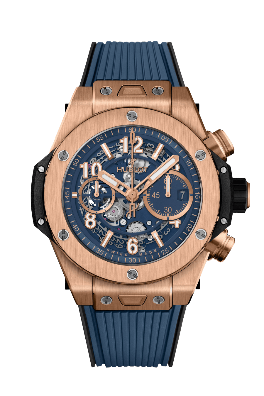 Hublot Big Bang Unico 18K King Gold Blue Men's Watch - Premium Luxury Product