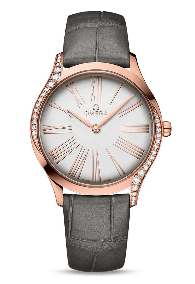 Omega De Vile Tresor 18K Sedna™ Gold &amp; Diamonds Ladies Watch - Premium Luxury Product