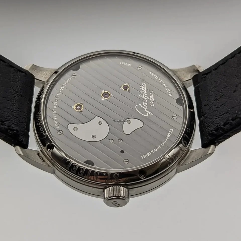 Glashutte Original Pano Inverse Stainless steel Men's Watch - Premium Luxury Product