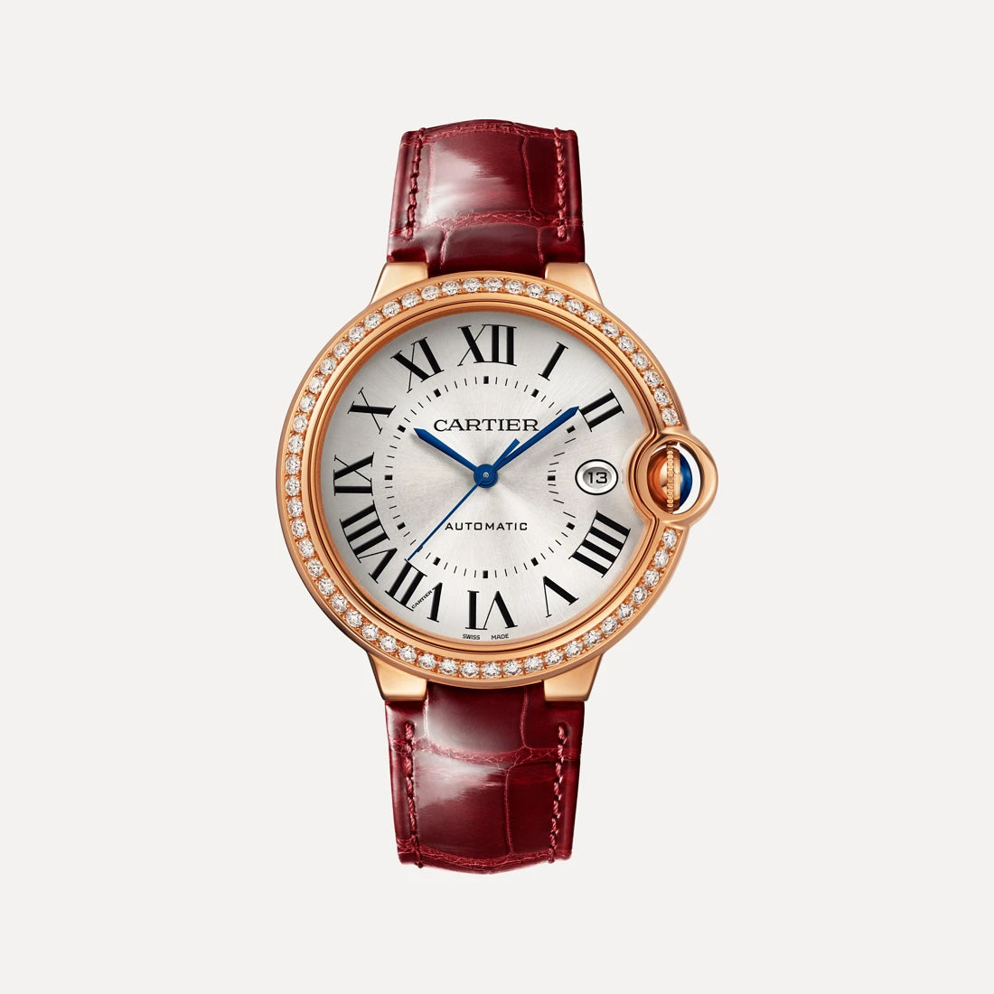 Cartier Ballon Bleu 40mm Rose Gold & Diamond Unisex Watch