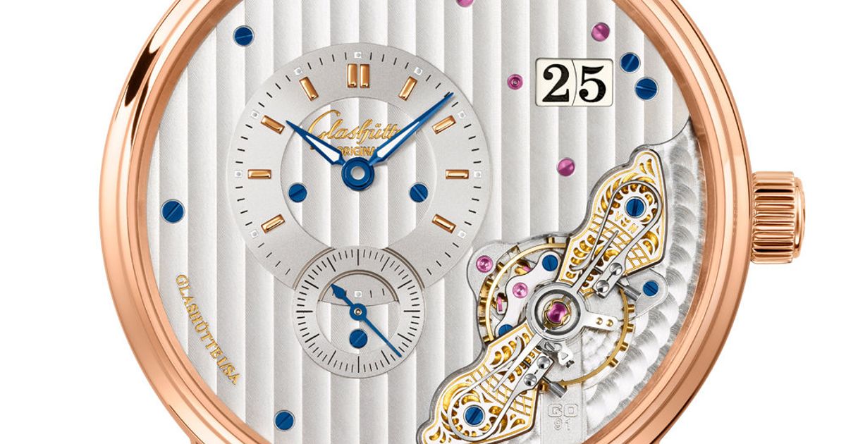 Glashutte Original Pano Matic Inverse Red Gold Men's Watch