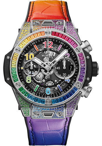 Hublot Big Bang Unico Titanium Rainbow Watch - Premium Luxury Product