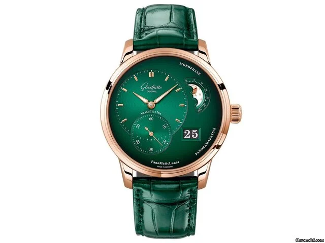 Glashutte Original Pano Matic Lunar Red Gold Men's Watch - Premium Luxury Product