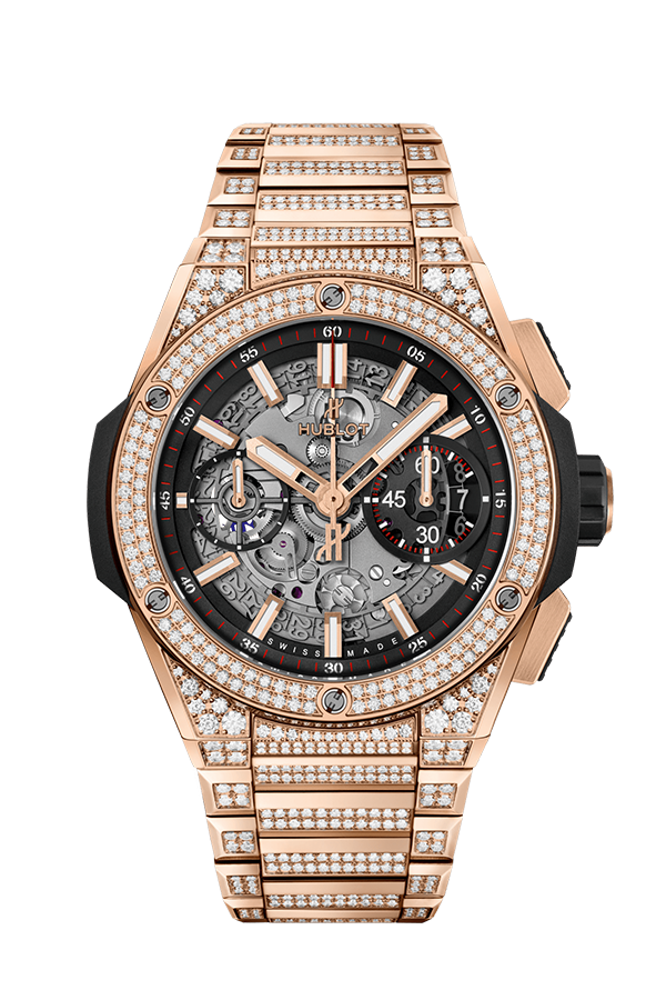 Hublot Big Bang Unico Integral 18K King Gold Pavé Men's Watch - Premium Luxury Product