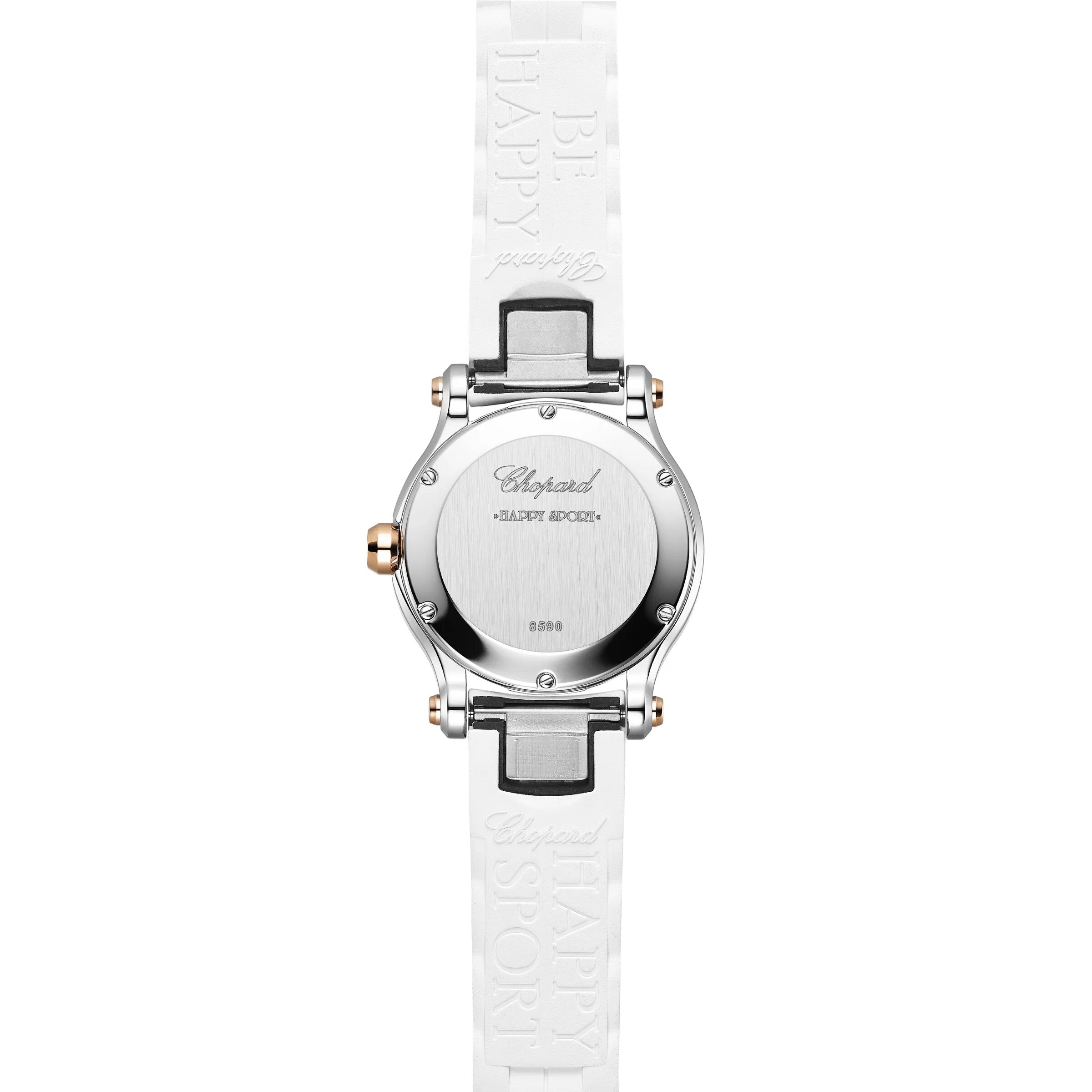 Chopard Happy Sport Stainless Steel and Ethical Rose Gold & Diamonds Ladies Watch