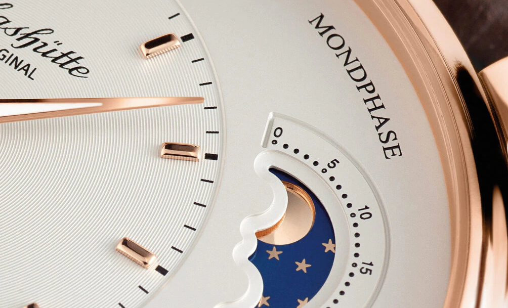 Glashutte Original Pano Matic Lunar Red Gold Men's Watch