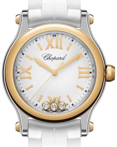 Chopard Happy Sport Stainless Steel and Ethical Rose Gold & Diamonds Ladies Watch