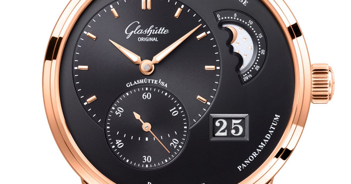 Glashutte Original Pano Matic Lunar Red Gold Men's Watch - Premium Luxury Product