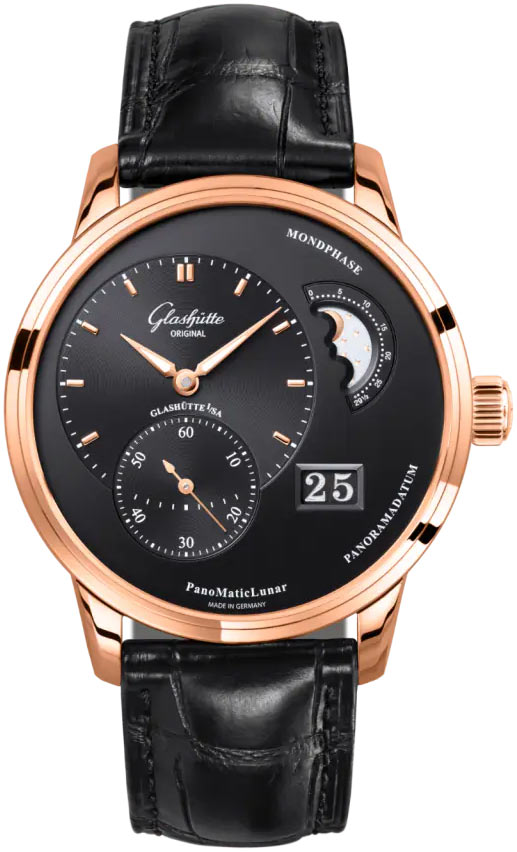 Glashutte Original Pano Matic Lunar Red Gold Men's Watch - Premium Luxury Product
