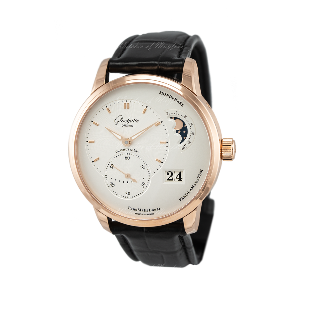 Glashutte Original Pano Matic Lunar Red Gold Men's Watch