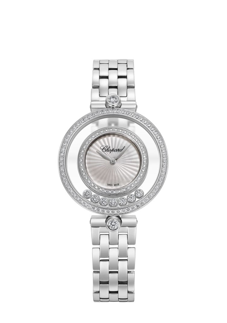 Chopard Happy Diamonds Icons 18K White Gold & Diamonds Ladies Watch - Premium Luxury Product