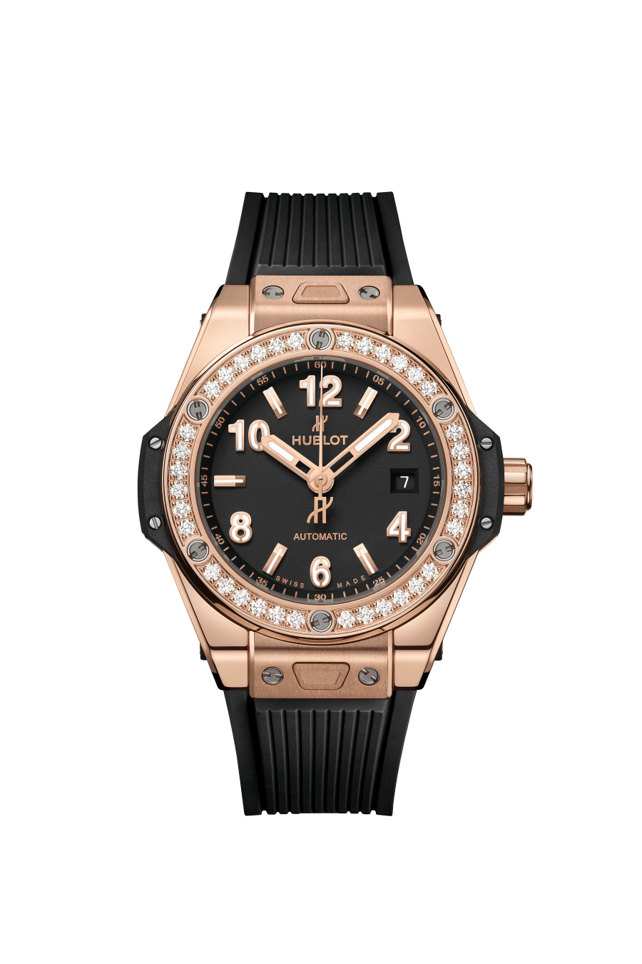 Hublot Big Bang 33mm One Click 18K King Gold Diamonds Watch - Premium Luxury Product