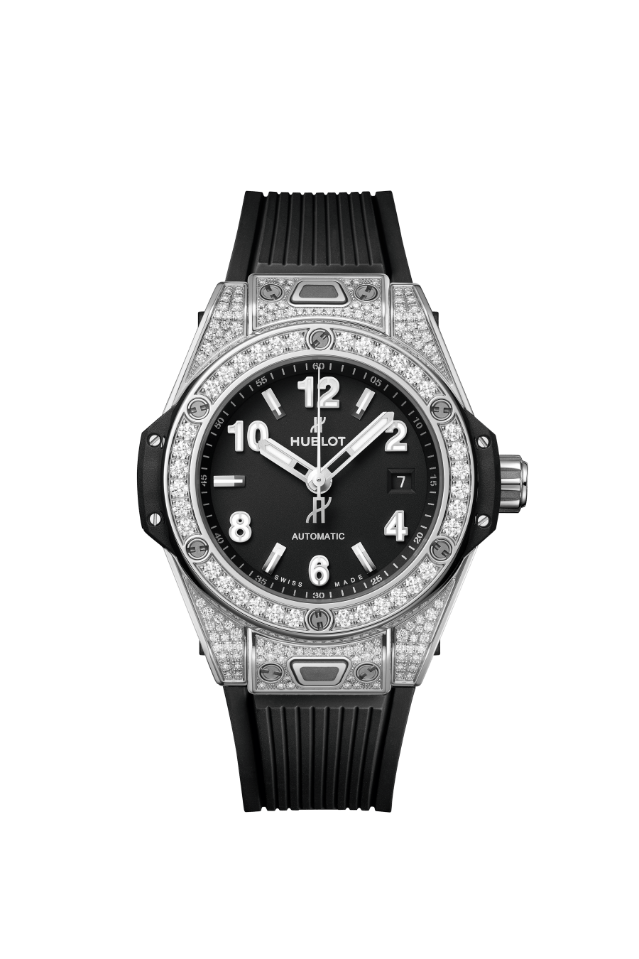 Hublot Big Bang 33mm One Click Stainless Steel Pave Watch - Premium Luxury Product