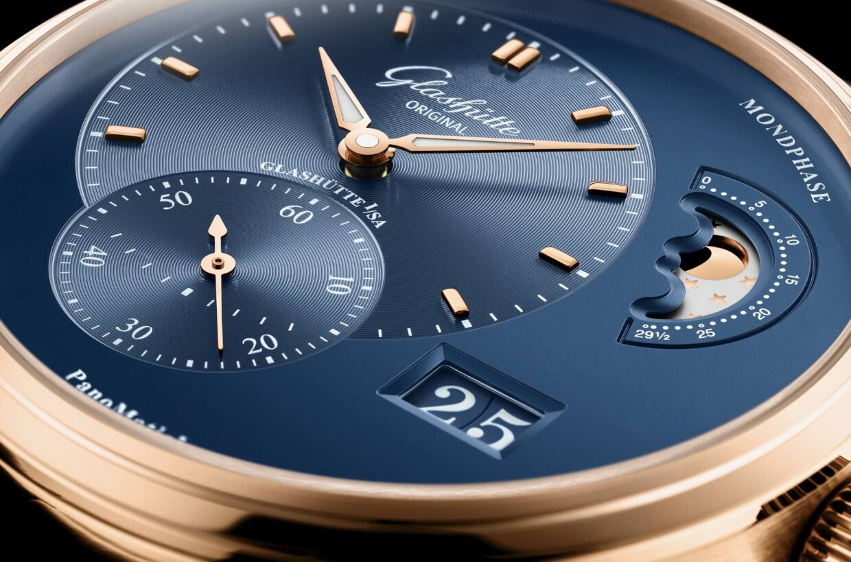 Glashutte Original Pano Matic Lunar Red Gold Men's Watch - Premium Luxury Product