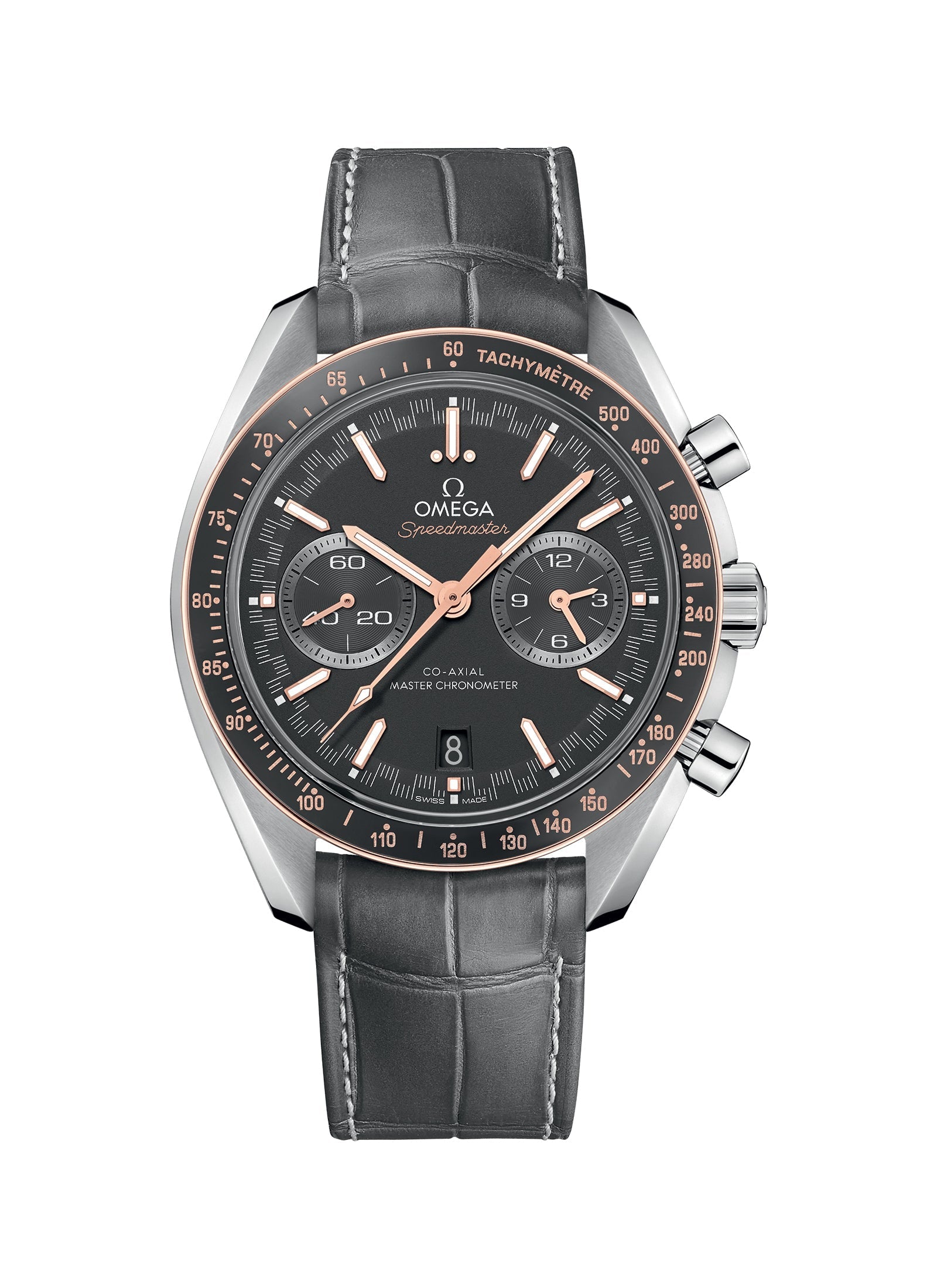 Omega Speedmaster Two Counters Racing Chronograph Stainless steel & 18K Sedna™ gold Men's Watch - Premium Luxury Product