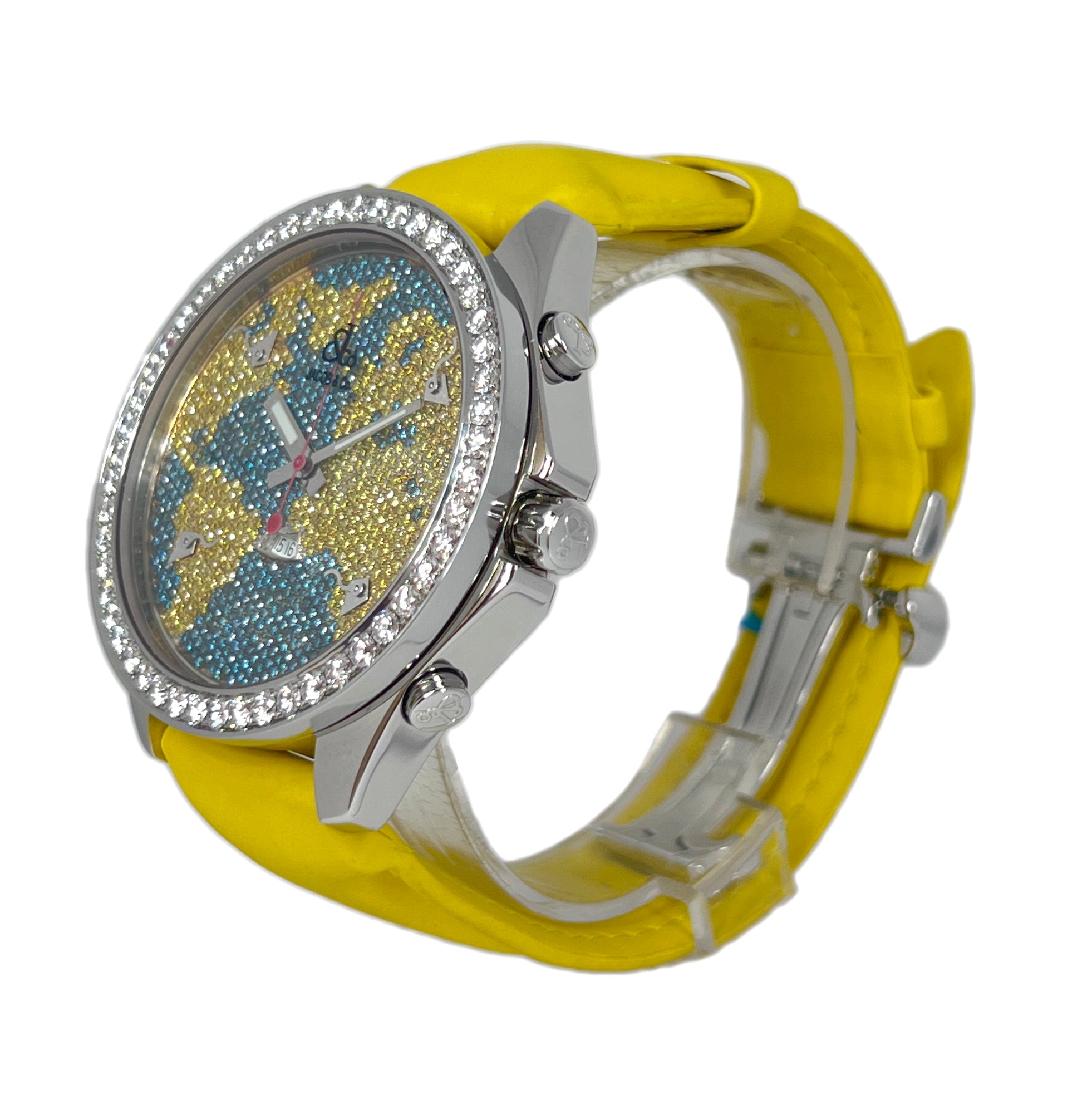 Jacob & Co Five Time Zone - 47mm Stainless Steel Diamonds Unisex Watch