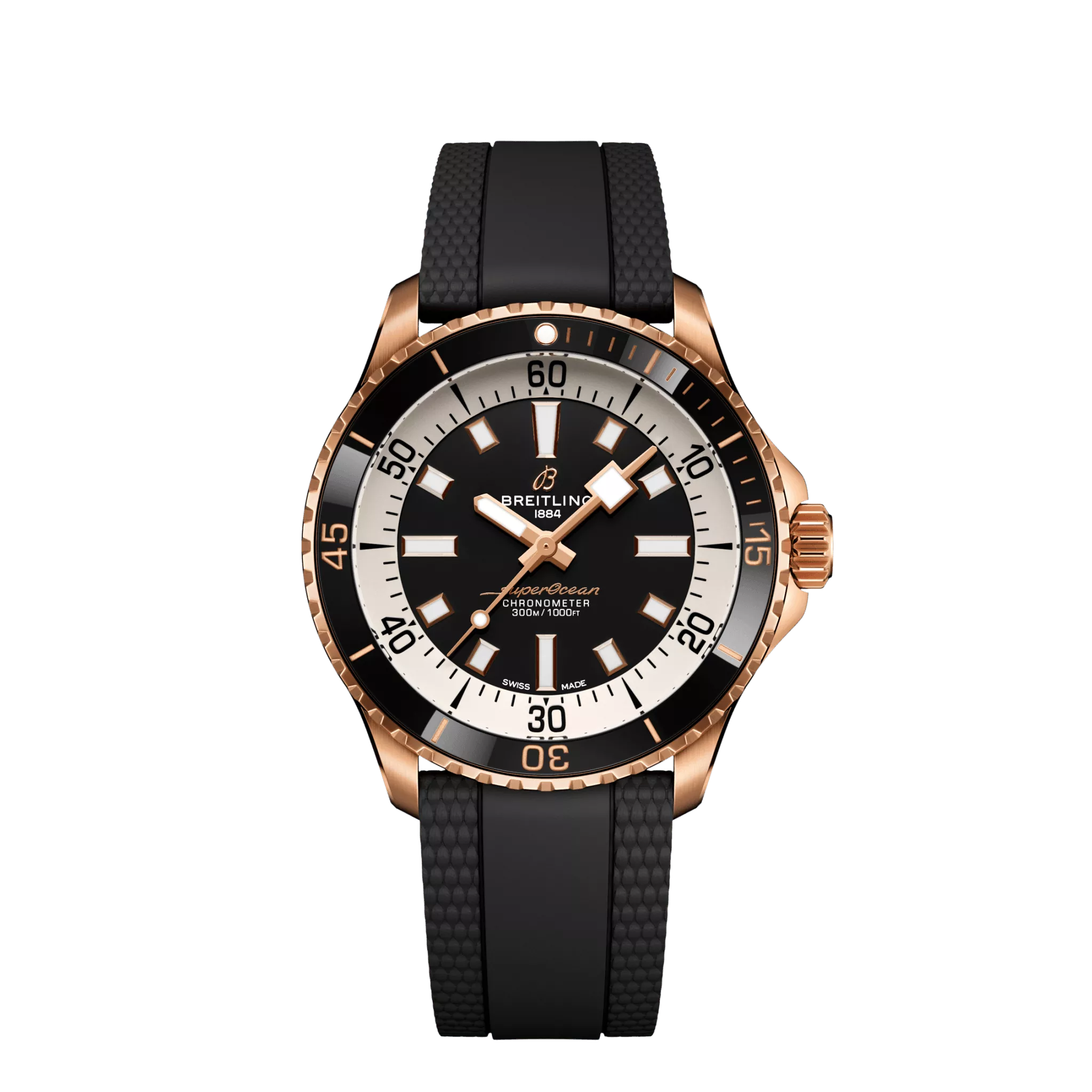 Breitling Superocean Super Diver 42 mm 18K Red Gold Men's Watch - Premium Luxury Product
