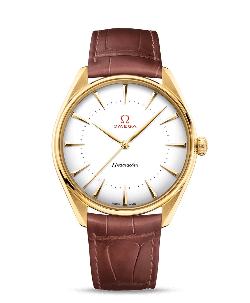 Omega Seamaster Heritage Olympic Official Timekeeper 18K yellow gold Men's Watch - Premium Luxury Product