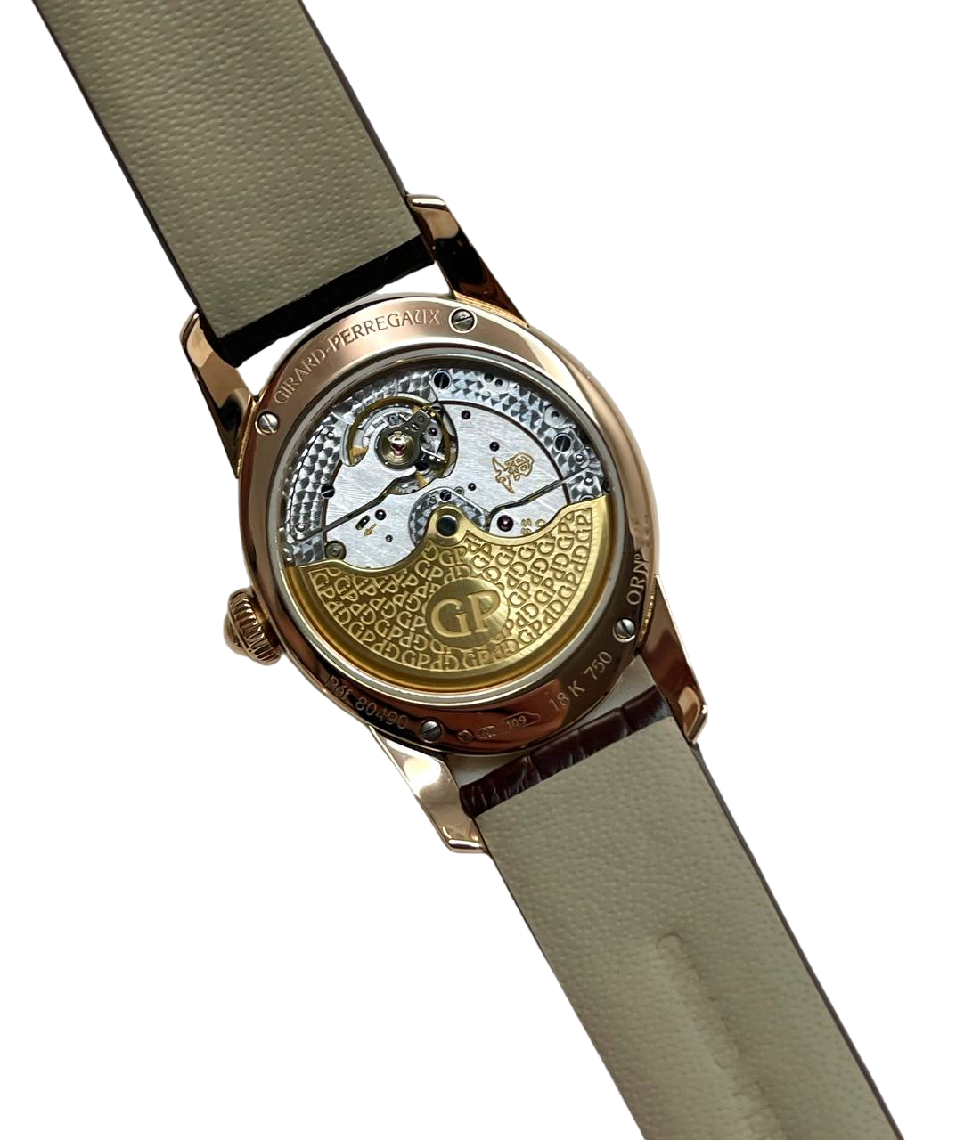 Girard Perregaux Cat's Eye Moon-Phases 18K Rose Gold & Diamonds Lady's Watch - Premium Luxury Product