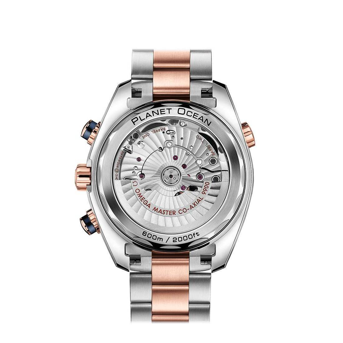 Omega Seamaster Planeta Ocean Chronograph Stainless steel & 18K Sedna™ gold & Ceramic Men's Watch - Premium Luxury Product