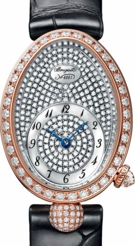 Breguet Reine de Naples 18K Rose Gold & Diamonds Lady's Watch - Premium Luxury Product