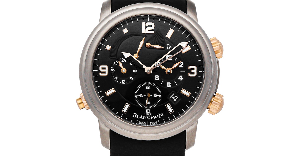 Blancpain Léman Réveil Alarm GMT Titanium & Rose Gold Men's Watch - Premium Luxury Product