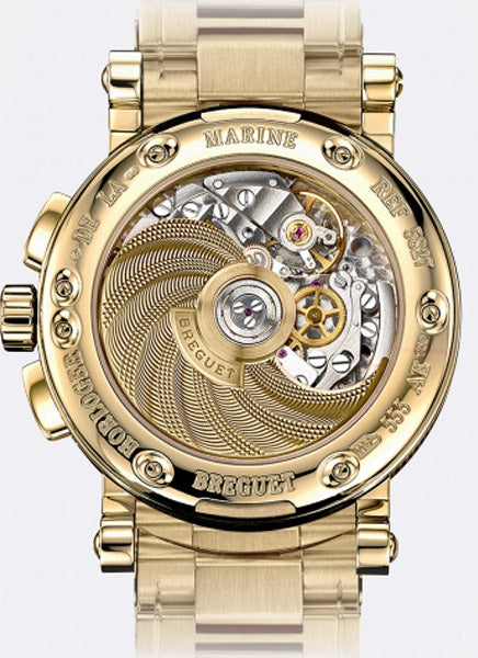 Breguet Marine Chronograph 18K Yellow gold Men's Watch - Premium Luxury Product