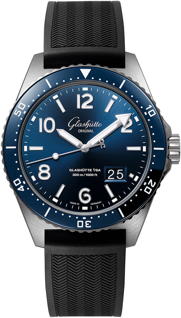 Glashutte Original Spezialist SeaQ Panorama Date Stainless steel Men's Watch - Premium Luxury Product