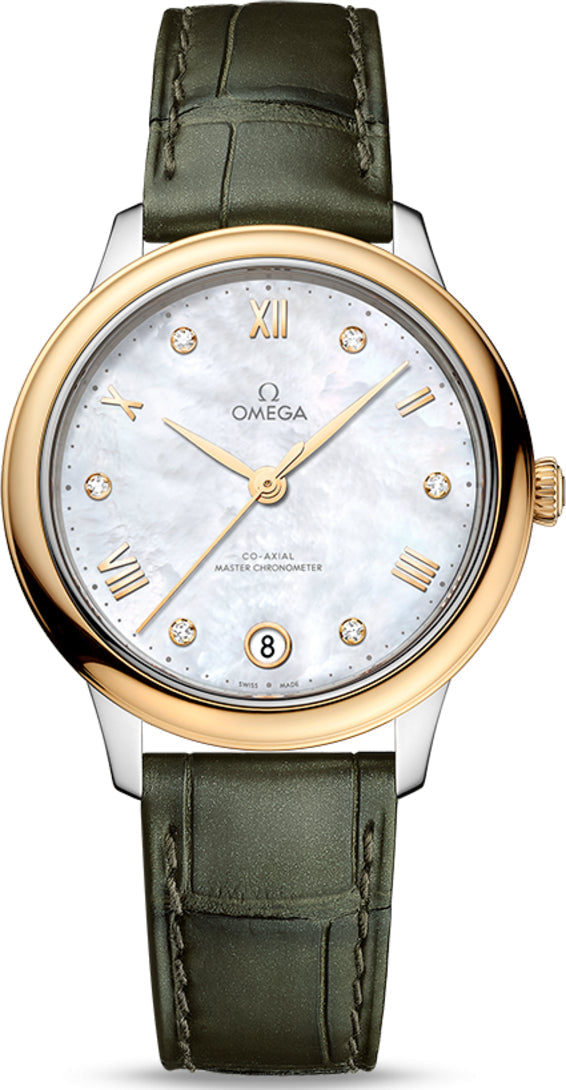 Omega De ville Prestige Stainless steel & 18K Yellow Gold Lady's Watch - Premium Luxury Product