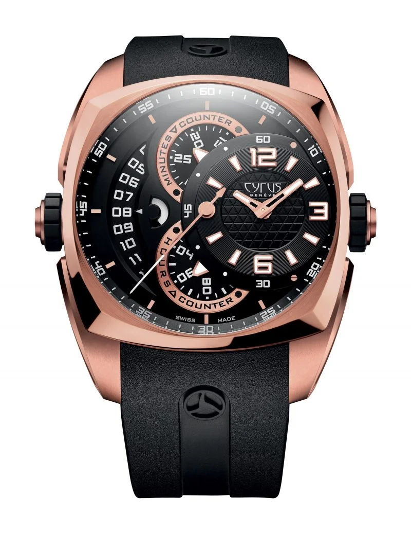Cyrus Klepcys Chronograph 18K Rose Gold Men's Watch - Premium Luxury Product