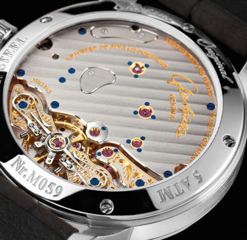 Glashutte Original Pano Matic Lunar Stainless steel Men's Watch - Premium Luxury Product