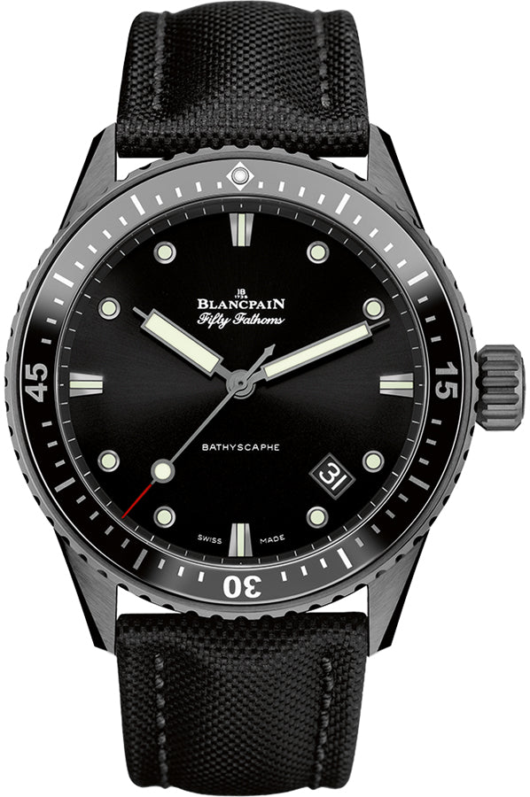Blancpain Fifty Fathoms Bathyscaphe Ceramic Men's Watch - Premium Luxury Product