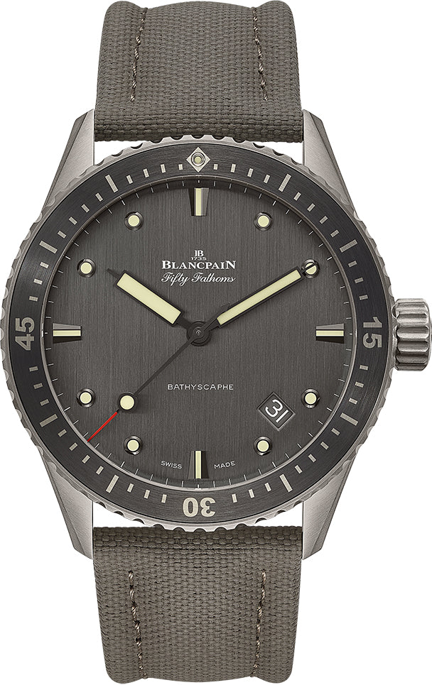 Blancpain Fifty Fathoms Bathyscaphe Titanium Men's Watch - Premium Luxury Product