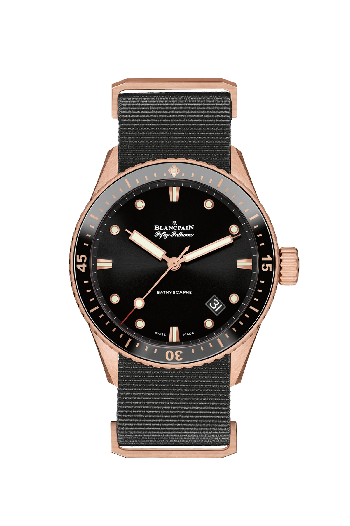 Blancpain Fifty Fathoms Bathyscaphe 5000 36S30 NABA - Premium Luxury Product
