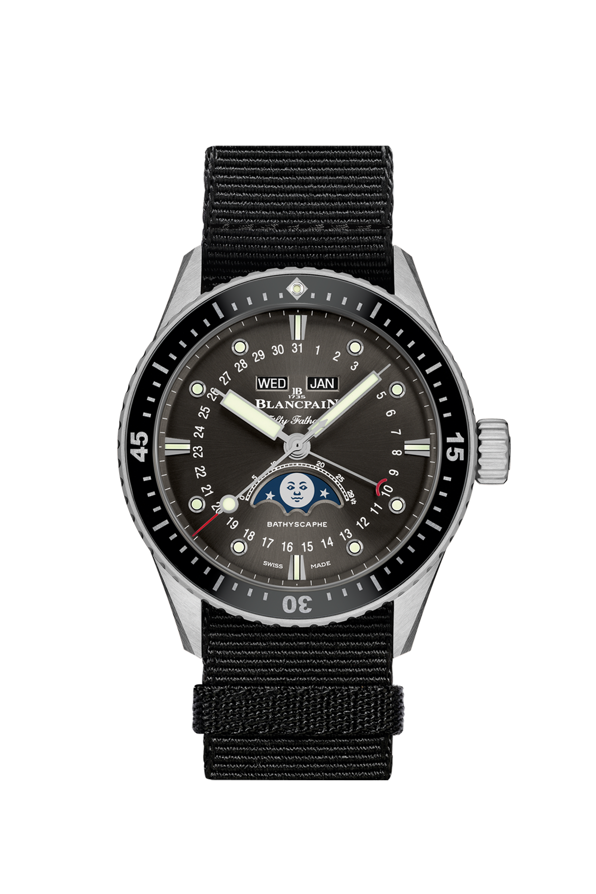Blancpain Bathyscaphe Quantième Complet Phases de Lune 5054 1110 NABA - Premium Luxury Product