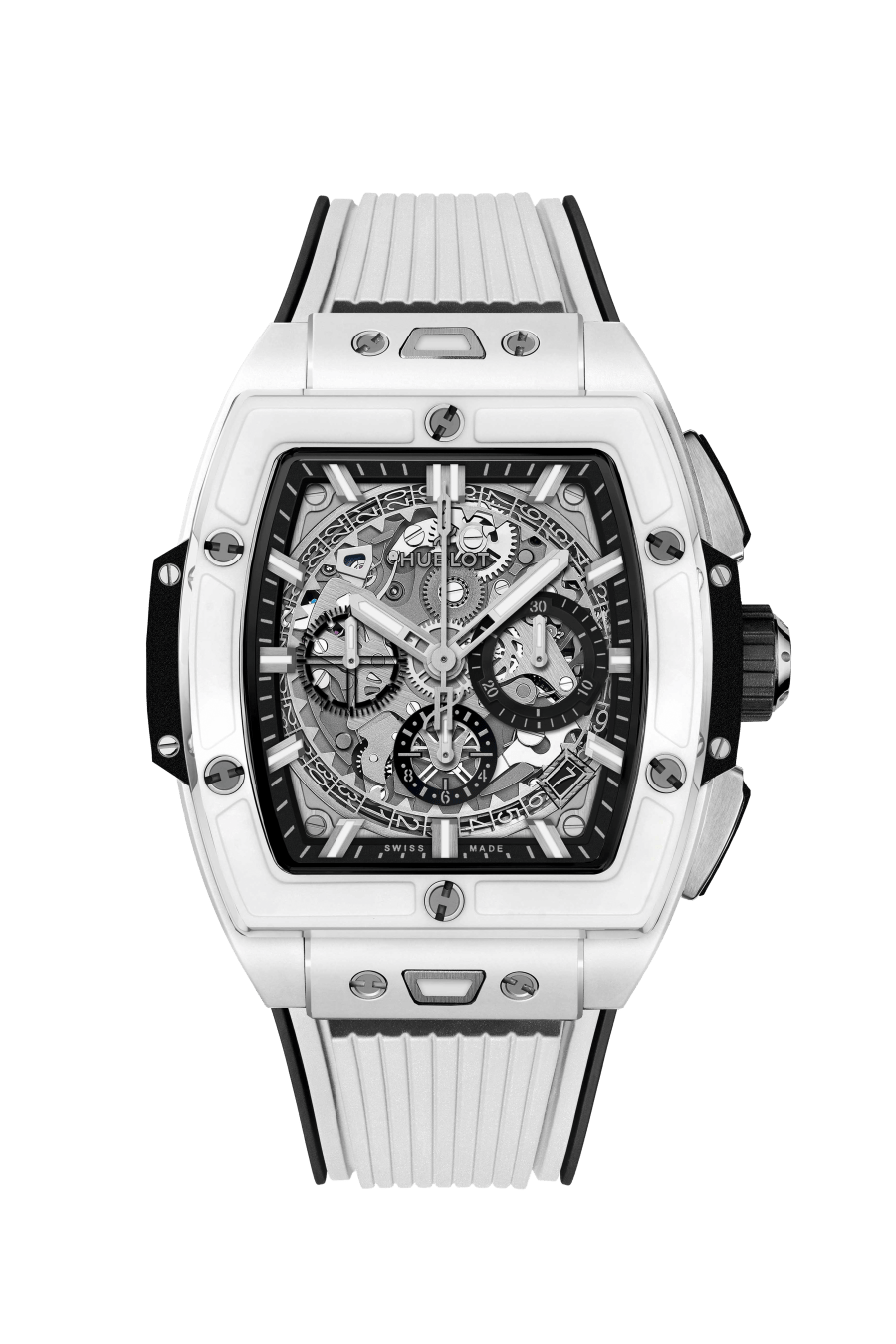 Hublot Spirit of Big Bang Chronograph White Ceramic Man's Watch - Premium Luxury Product