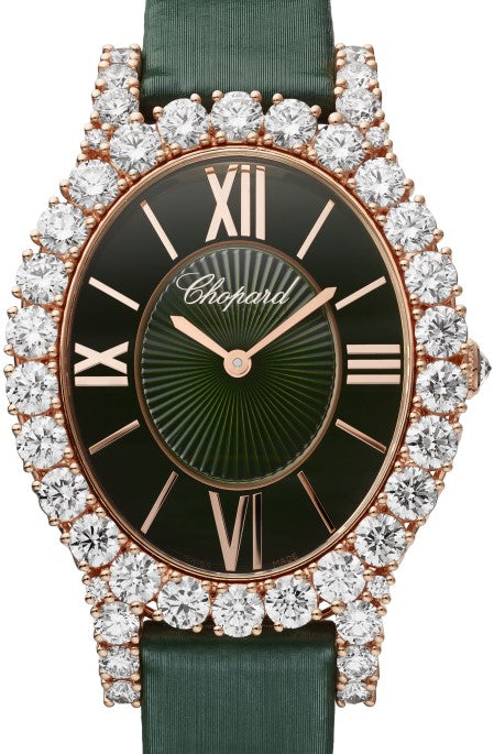 Chopard L’Heure Du Diamant Oval 18K Rose Gold & Diamonds Ladies Watch
