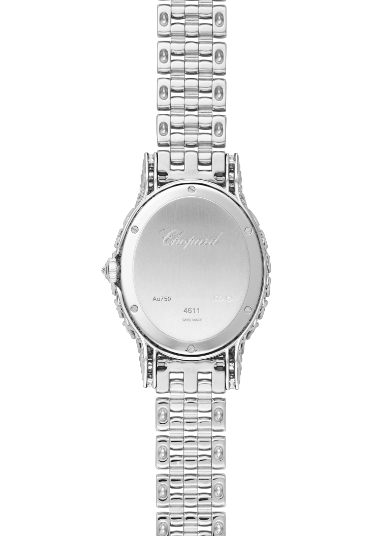 Chopard L’Heure Du Diamant Small Oval 18K White Gold & Diamonds Ladies Watch