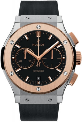 Hublot Classic Fusion Chronograph Titanium and 18K King Gold Men's Watch - Premium Luxury Product